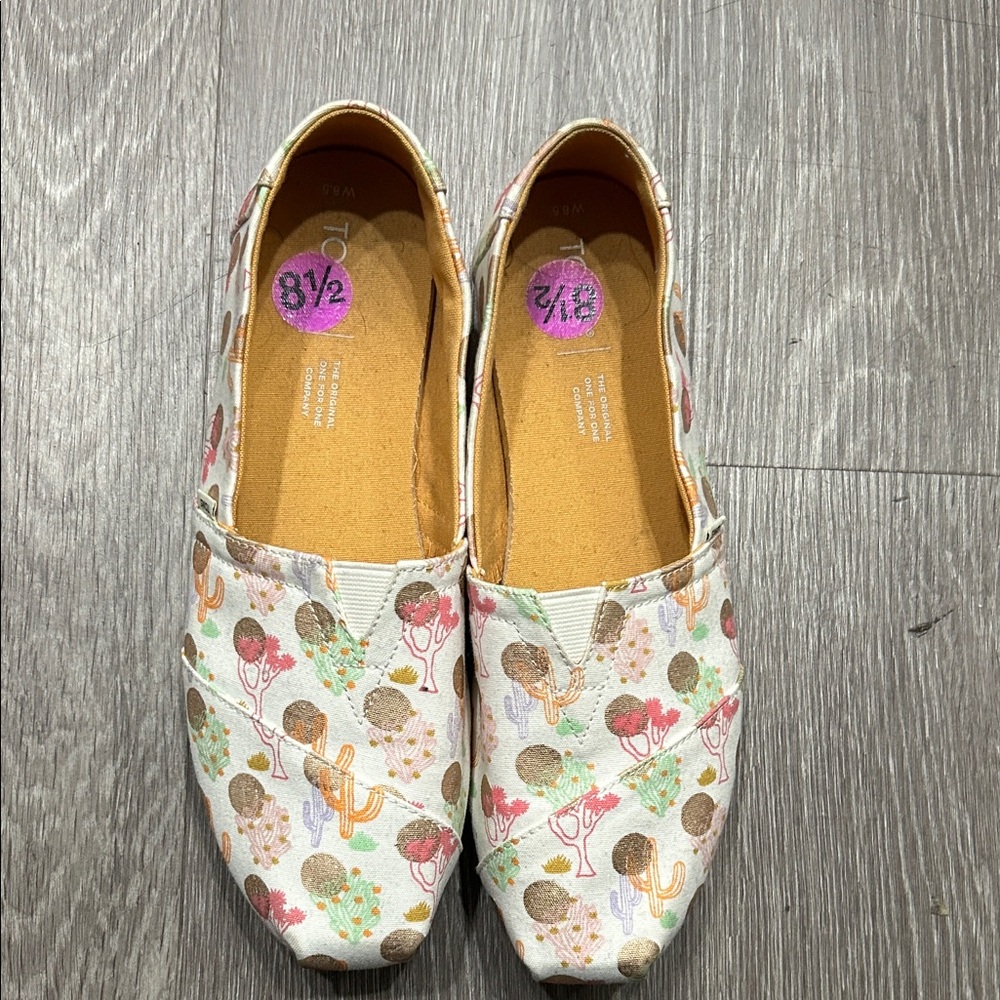 Toms Multicolor Cactus Print Women's Flats